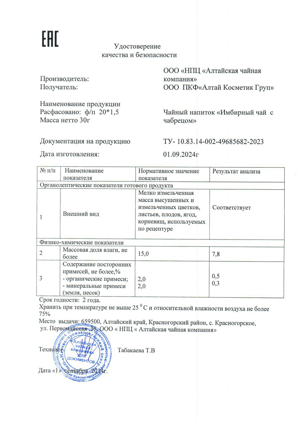 Паспорт №092024